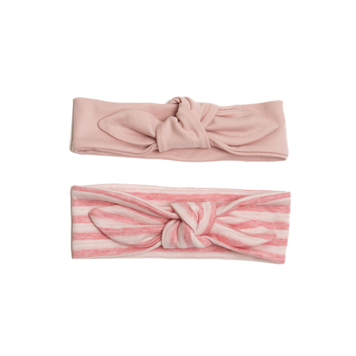 Bow Headband  - Pink stripes