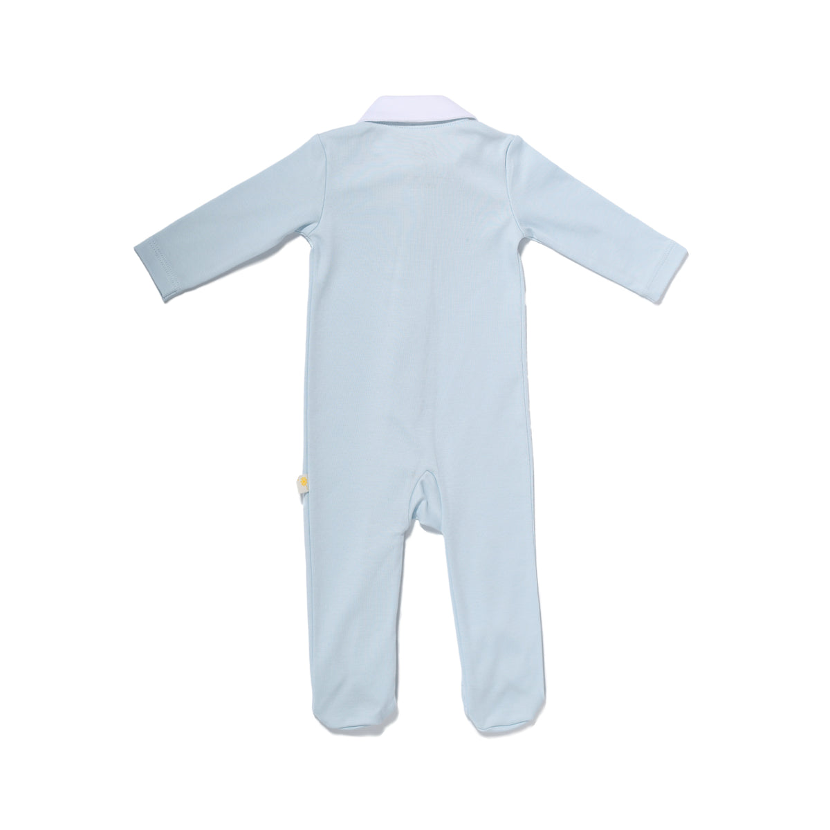 Marcel Footed Onesie - Blue