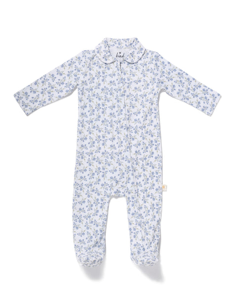 Leonora Footed Onesie - Floral