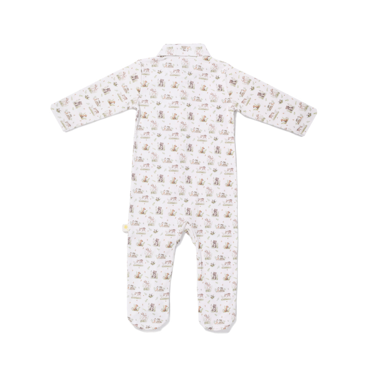 Marcel Footed Onesie - Forest