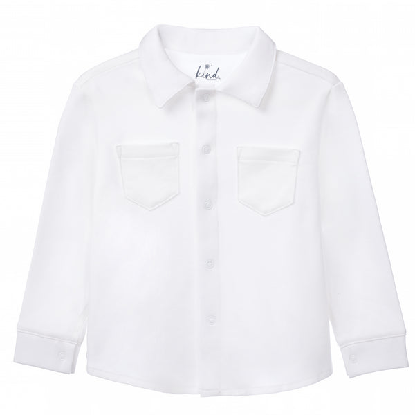 Oliver long sleeve shirt - Ecowhite