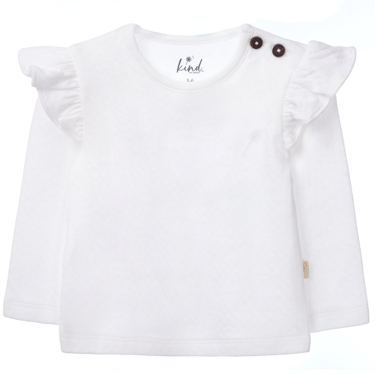 Lucy long sleeve top - Ecowhite