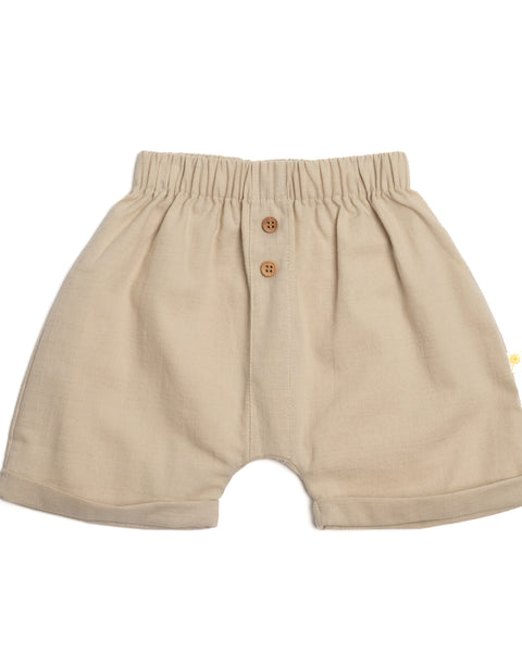 Linen shorts - Beige