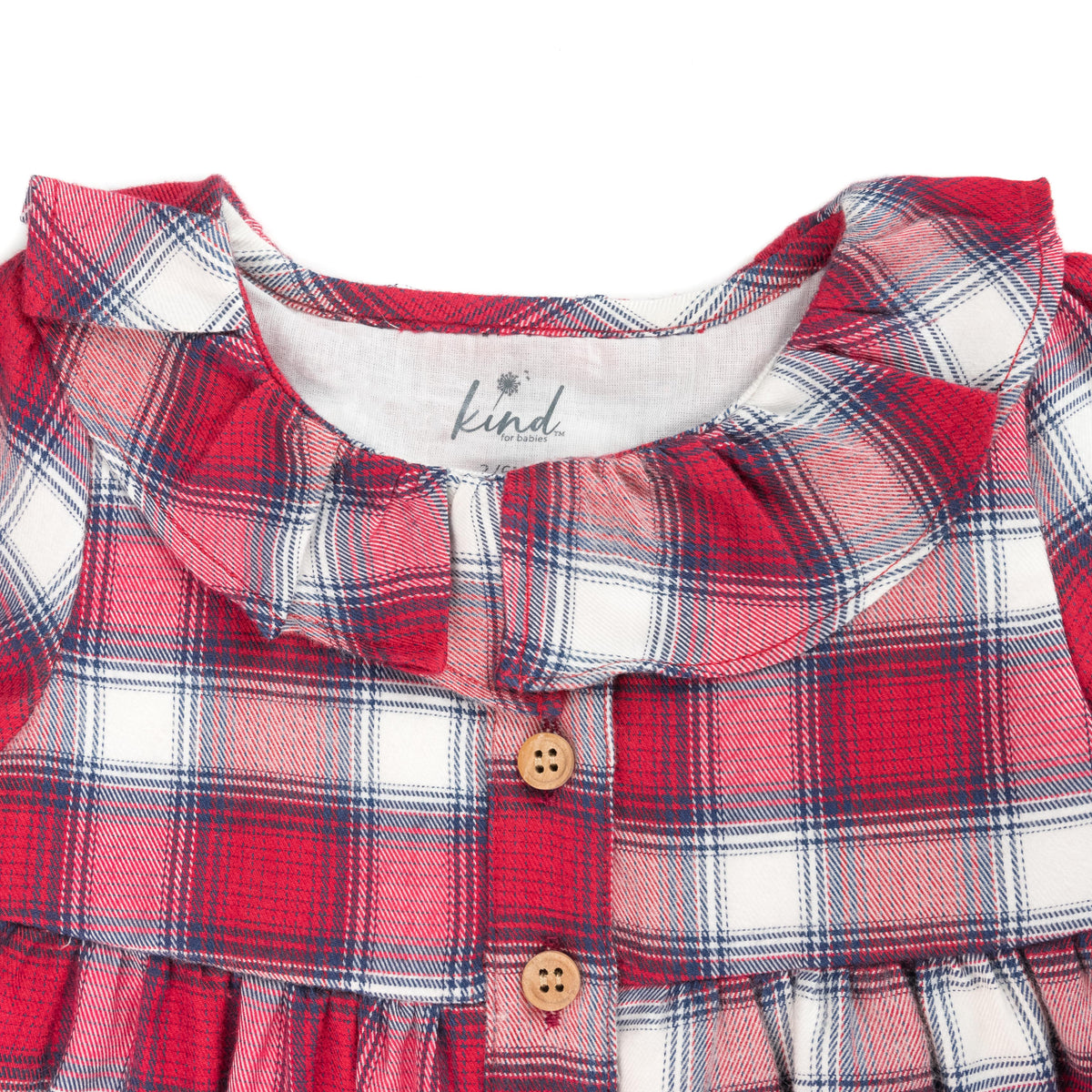 Plaid collar dress