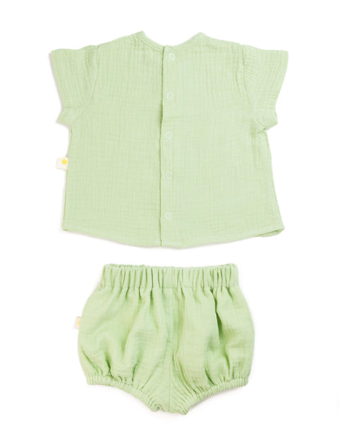 Oliver T Shirt & Short Set - Pale Green