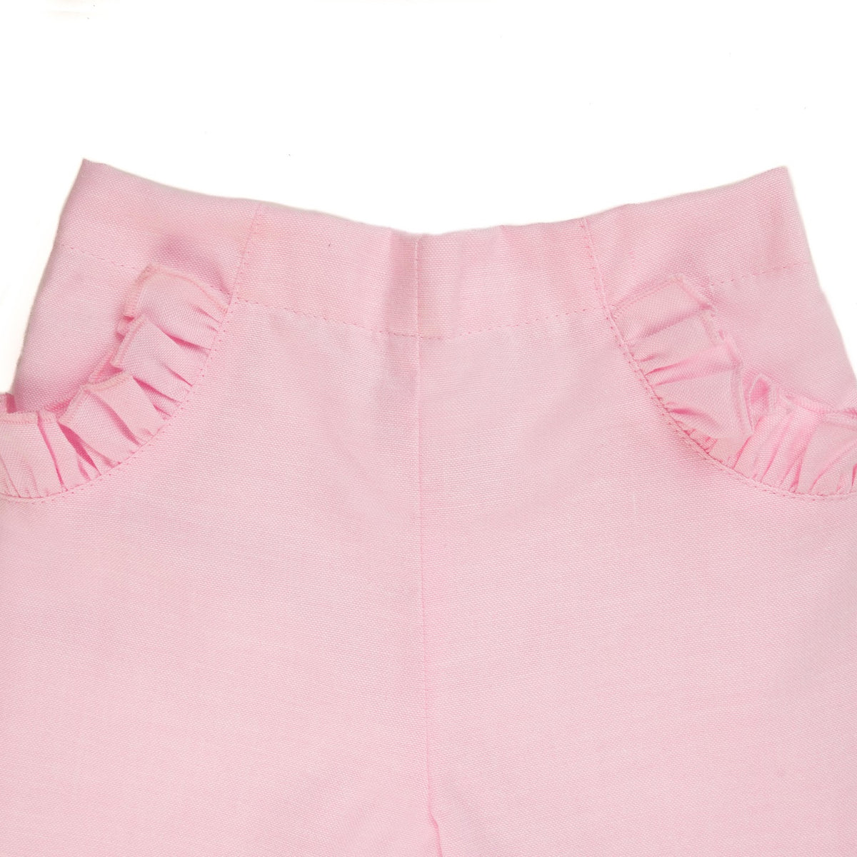 Ruffle pocket pants - Pink