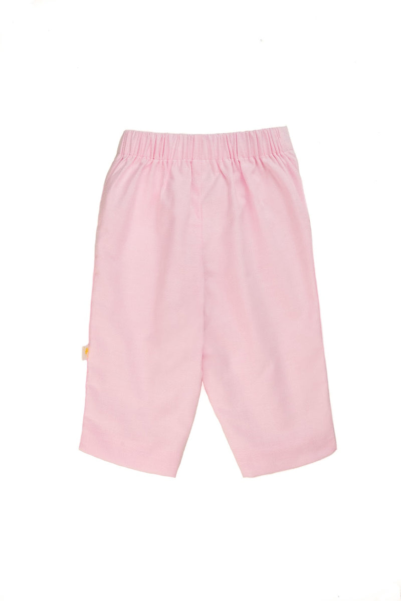 Ruffle pocket pants - Pink