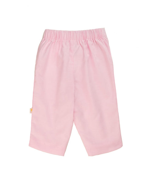 Ruffle pocket pants - Pink