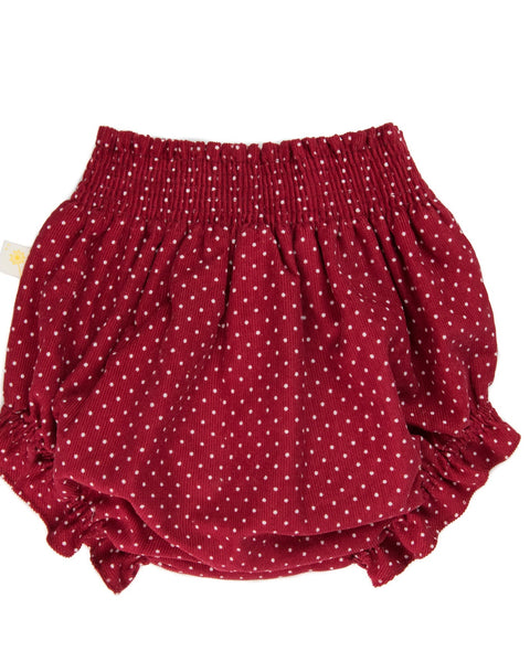 Red baby shorts